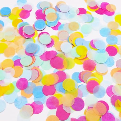 ParPix 50g Bunt Konfetti Geburtstag Hochzeit Deko, 6000 Stück Runde Konfetti Papier Silvester Streudeko, Groß 2.5cm Konfetti Tischdeko Geburtstag, Confetti für Hochzeit,Weihnachten,Babyparty Deko ParPix 50g Bunt Konfetti Geburtstag Hochzeit Deko, 6000 Stück Runde Konfetti Papier Silvester Streudeko, Groß 2.5cm Konfetti Tischdeko Geburtstag, Confetti für Hochzeit,Weihnachten,Babyparty Deko von ParPix