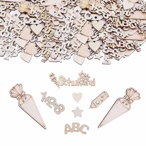 ParPix 70 Stück Tischdeko Einschulung, Holz Konfetti Einschulung Deko, Streudeko Einschulung, Konfetti Schulkind Deko, Tischdeko Deko Einschulung Mädchen und Junge, Streudeko Schulanfang ParPix 70 Stück Tischdeko Einschulung, Holz Konfetti Einschulung Deko, Streudeko Einschulung, Konfetti Schulkind Deko, Tischdeko Deko Einschulung Mädchen und Junge, Streudeko Schulanfang von ParPix