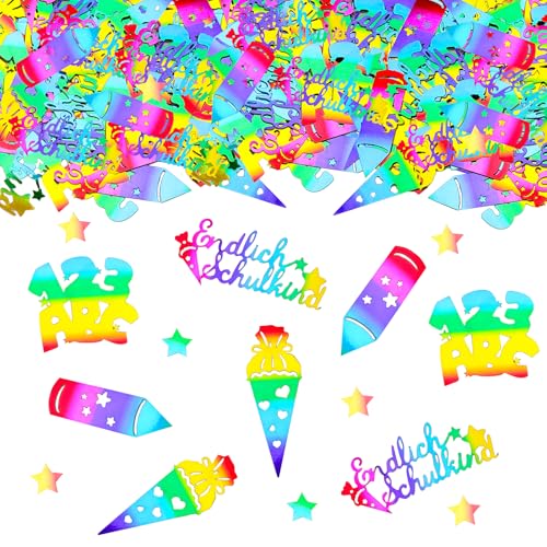 ParPix 80 Stk Glitzer Streudeko Einschulung Mädchen Junge, Bunt Tischdeko Einschulung Deko Groß 1-6,5cm,Konfetti Schulanfang Deko 2025,Abc Schultüte Deko Schulanfang,Schulkind Deko für Schuleinführung ParPix 80 Stk Glitzer Streudeko Einschulung Mädchen Junge, Bunt Tischdeko Einschulung Deko Groß 1-6,5cm,Konfetti Schulanfang Deko 2025,Abc Schultüte Deko Schulanfang,Schulkind Deko für Schuleinführung von ParPix