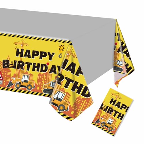 ParPix Baustelle Tischdecke Kindergeburtstag, 137 x 274cm Bagger Tischdecke, Baustellenfahrzeuge Tischdecke Plastik, Bagger Kindergeburtstag Deko Wasserdicht Tischläufer, Bagger Party Tischdecke ParPix Baustelle Tischdecke Kindergeburtstag, 137 x 274cm Bagger Tischdecke, Baustellenfahrzeuge Tischdecke Plastik, Bagger Kindergeburtstag Deko Wasserdicht Tischläufer, Bagger Party Tischdecke von ParPix
