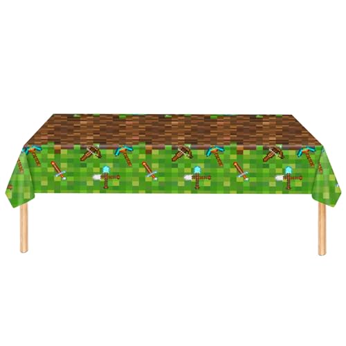 ParPix Pixel Tischdecke Geburtstag,130x220cm Pixelmotiv Geburtstag Tischdecken,Videospiel Pixel Tischdecke Kindergeburtstag,Game Pixel Thema Geburtstagstischdecke,Tischläufer Geburtstags Junge Mädchen ParPix Pixel Tischdecke Geburtstag,130x220cm Pixelmotiv Geburtstag Tischdecken,Videospiel Pixel Tischdecke Kindergeburtstag,Game Pixel Thema Geburtstagstischdecke,Tischläufer Geburtstags Junge Mädchen von ParPix