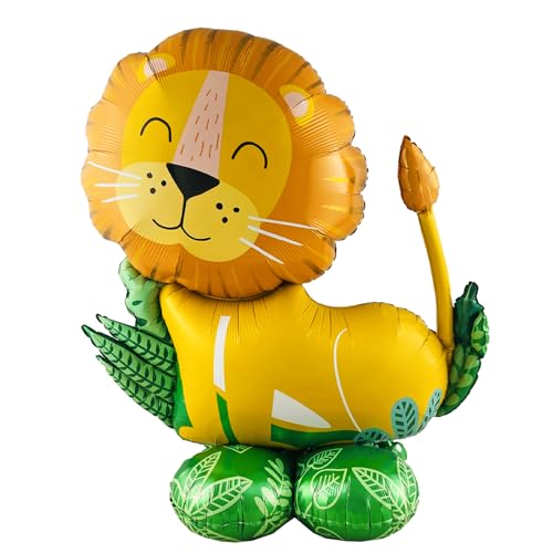 ParPix XXL Stehender Löwe Folienballon Geburtstag 115x98cm, Loewe Stehend Luftballons Tiere, Luftballon Tiere Kindergeburtstag Deko,Waldtiere Ballon Dschungel Deko,Löwe Ballons für Safari,Kinder Party ParPix XXL Stehender Löwe Folienballon Geburtstag 115x98cm, Loewe Stehend Luftballons Tiere, Luftballon Tiere Kindergeburtstag Deko,Waldtiere Ballon Dschungel Deko,Löwe Ballons für Safari,Kinder Party von ParPix