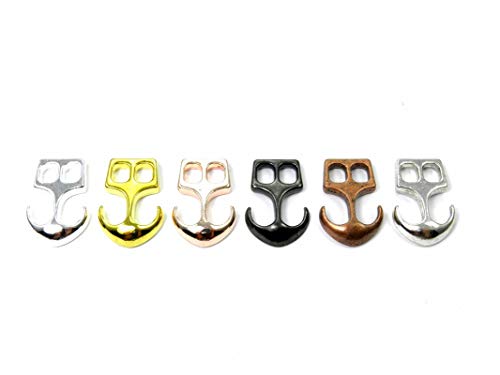 Paracordforyou 1-2-5-10-50 Stück-Anker Verschluß, 26x18 mm, Zierverschluss, 6 Farben (1, Kupfer) von Paracordforyou