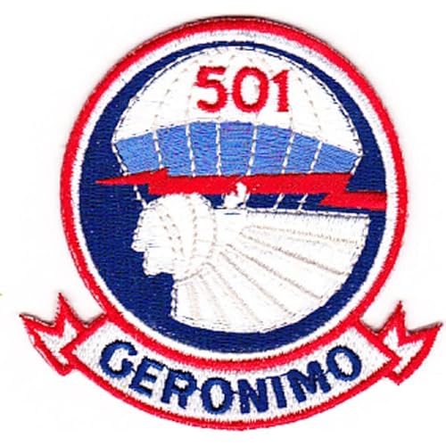 501st Airborne Infantry Regiment Patch Geronimo - Version D1 Small von Paraserbatoio.it