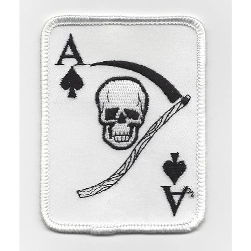 Ace of Spades Death Card Vietnam War Era Patch von Paraserbatoio.it