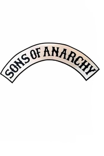 Patch Emblem, bestickt, zum Aufbügeln, Bigpatch, Ssons of Anarchy Sons of Anarchy Kurven, 42 cm von Paraserbatoio.it