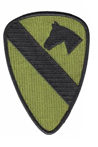 Patch Emblem, bestickt, zum Aufbügeln, Militärpatch, 1st Cavalry 15. Sustainment Brigade 1st us Kav, 62 x 94 mm von Paraserbatoio.it