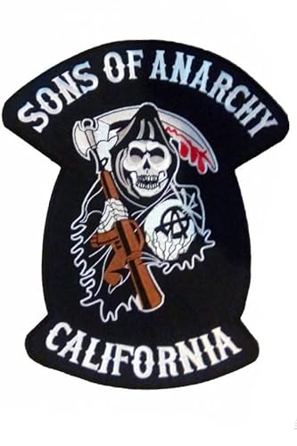 Patch Emblem, bestickt, zum Aufbügeln – BIGPATCH – sons of anarchy sons of anarchey 28 cm groß von Paraserbatoio.it