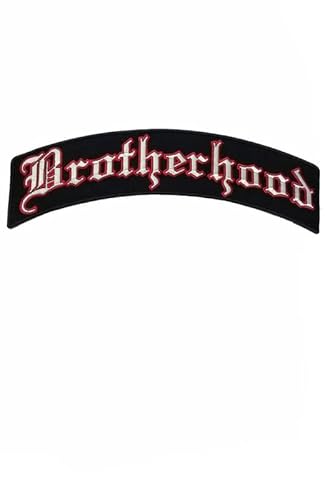 Patch Emblem bestickt, zum Aufbügeln - BIGPATCH - Brotherhood Brotherhood Curve 33 cm groß von Paraserbatoio.it