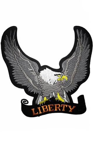 Patch Emblem bestickt, zum Aufbügeln – BIGPATCH – eagle liberty eagle 24 cm von Paraserbatoio.it