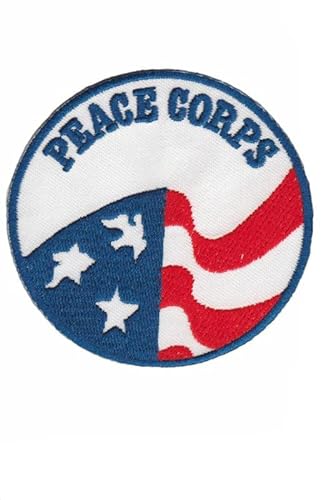 Patch Emblem bestickt, zum Aufbügeln - Patch Peace - Froden Peace Corps 75 x 75 mm von Paraserbatoio.it