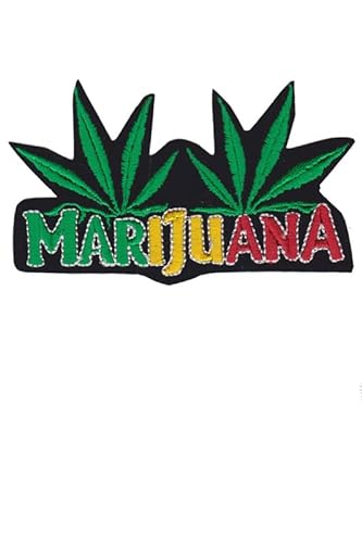 Patch Emblem bestickt, zum Aufbügeln - Patch Peace - Marihuana Marijuana Marijuana Marijuana Marihuana Farbe Hq 110 x 67 mm von Paraserbatoio.it