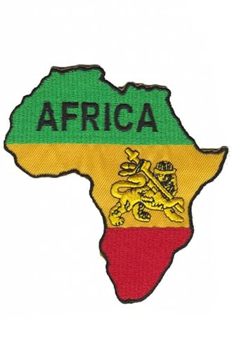 Patch Emblem bestickt zum Aufbügeln - Flagge - Afrika Afrika 80 x 90 mm von Paraserbatoio.it