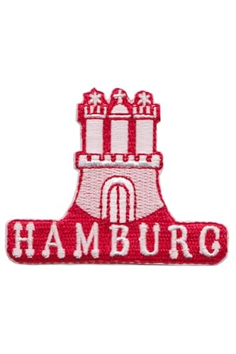Patch Emblem bestickt zum Aufbügeln - Flagge - Burg Tor 85 x 67 mm von Paraserbatoio.it