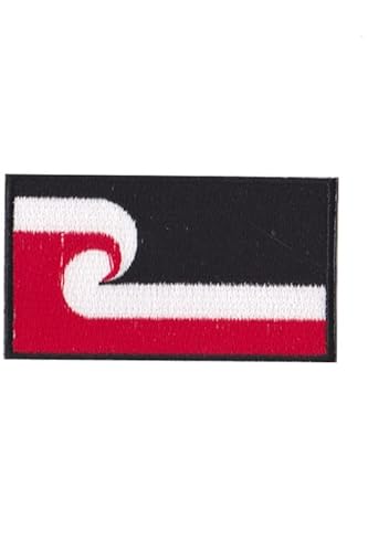 Patch Emblem bestickt zum Aufbügeln - Flagge - New Zealand Flag Tino Rangatiratanga 77 x 46 mm von Paraserbatoio.it