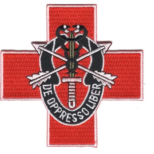 Special Forces Group Medic Red Cross Patch De Oppresso Liber von Paraserbatoio.it