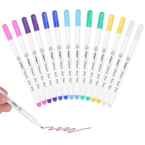 14 Stück Wasserlöslicher Stift, Nähen Zubehör Trickmarker Nähen, Schneiderkreide, Textilmarker Nähen Stoff Markierstift, Sewing Accessories für Schneiderei Lederhandwerk Markieren Tracing 14 Stück Wasserlöslicher Stift, Nähen Zubehör Trickmarker Nähen, Schneiderkreide, Textilmarker Nähen Stoff Markierstift, Sewing Accessories für Schneiderei Lederhandwerk Markieren Tracing von Parastar