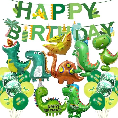 Dino Geburtstag Deko Set, Dino Deko Kindergeburtstag, Party Kindergeburtstag, Dinosaurier Geburtstagsdeko Jungen, Grüner Luftballon Set für Party Dschungel Kinder, Kindergeburtstag Deko Dino Geburtstag Deko Set, Dino Deko Kindergeburtstag, Party Kindergeburtstag, Dinosaurier Geburtstagsdeko Jungen, Grüner Luftballon Set für Party Dschungel Kinder, Kindergeburtstag Deko von Parastar