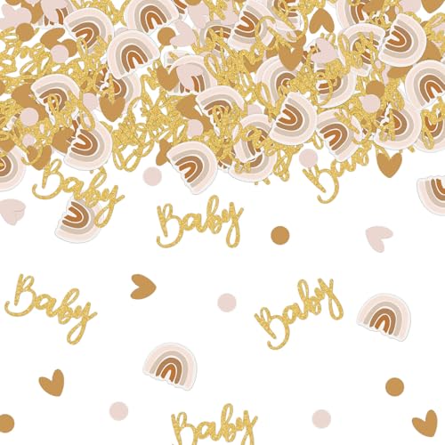 Baby Shower Konfetti Baby und Boho Regenbogen Tisch Streudeko für Geschlecht Enthüllung Jungen Hippie Mädchen Geburtstag Tischkonfetti Party Dekorationen Rosa Baby Shower Konfetti Baby und Boho Regenbogen Tisch Streudeko für Geschlecht Enthüllung Jungen Hippie Mädchen Geburtstag Tischkonfetti Party Dekorationen Rosa von Parency EU