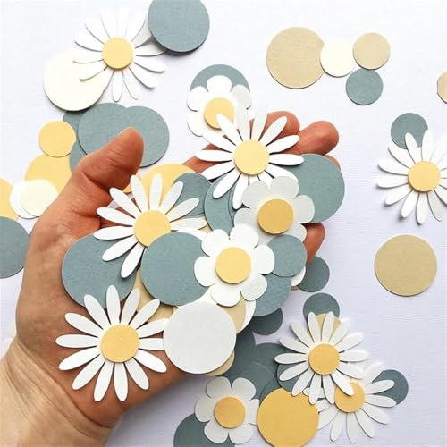 Baby Shower Konfetti Frühling Gänseblümchen Blume Tisch Streudeko für weiße Gänseblümchen Jungen oder Mädchen Geburtstag Tisch Konfetti Party Dekorationen Blau Baby Shower Konfetti Frühling Gänseblümchen Blume Tisch Streudeko für weiße Gänseblümchen Jungen oder Mädchen Geburtstag Tisch Konfetti Party Dekorationen Blau von Parency EU