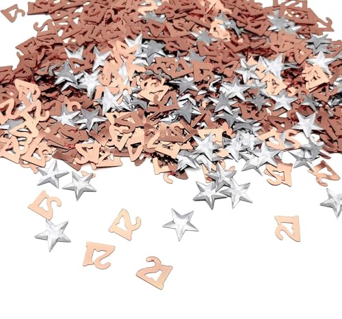 Happy 21st Birthday Konfetti 30g 21st Anniversary Glitzer Folie Tisch Streudeko Pailletten für 21 Jahre Geburtstag Tischkonfetti Party Dekoration Roségold Silber Happy 21st Birthday Konfetti 30g 21st Anniversary Glitzer Folie Tisch Streudeko Pailletten für 21 Jahre Geburtstag Tischkonfetti Party Dekoration Roségold Silber von Parency EU