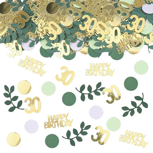 Happy 30th Birthday Konfetti 30g 30 Jahre Jubiläum Glitzerfolie Tischdeko Pailletten für 30 Jahre Geburtstag Tischkonfetti Party Deko Grün Gold Happy 30th Birthday Konfetti 30g 30 Jahre Jubiläum Glitzerfolie Tischdeko Pailletten für 30 Jahre Geburtstag Tischkonfetti Party Deko Grün Gold von Parency EU