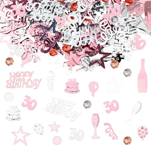 Happy 30th Birthday Konfetti 30g 30 Jahre Jubiläum Glitzerfolie Tischdeko Pailletten für 30 Jahre Geburtstag Tischkonfetti Party Deko Roségold Happy 30th Birthday Konfetti 30g 30 Jahre Jubiläum Glitzerfolie Tischdeko Pailletten für 30 Jahre Geburtstag Tischkonfetti Party Deko Roségold von Parency EU