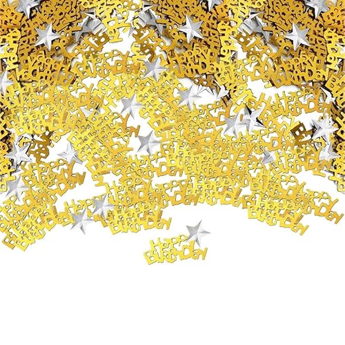 Happy Birthday Konfetti Little Star Kinder Geburtstag Tisch Streudeko für Baby Shower Tisch Konfetti Party Dekorationen Gold Happy Birthday Konfetti Little Star Kinder Geburtstag Tisch Streudeko für Baby Shower Tisch Konfetti Party Dekorationen Gold von Parency EU