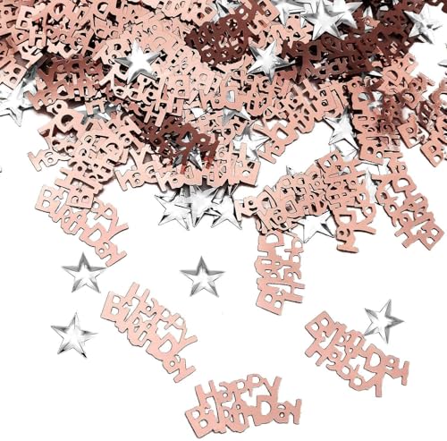 Happy Birthday Konfetti Little Star Kinder Geburtstag Tisch Streudeko für Baby Shower Tisch Konfetti Party Dekorationen Rosa Happy Birthday Konfetti Little Star Kinder Geburtstag Tisch Streudeko für Baby Shower Tisch Konfetti Party Dekorationen Rosa von Parency EU