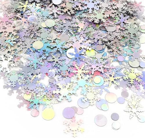 Schneeflocken Konfetti Glitzer Winter Schneeflocke Pailletten Geburtstag Tisch Streudekorationen für Geburtstag Hochzeit Baby Shower Tisch Konfetti Party Dekorationen Silber Schneeflocken Konfetti Glitzer Winter Schneeflocke Pailletten Geburtstag Tisch Streudekorationen für Geburtstag Hochzeit Baby Shower Tisch Konfetti Party Dekorationen Silber von Parency EU