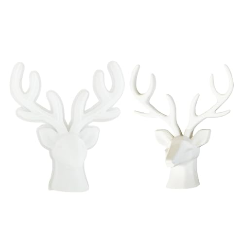 Silikonform mit Hirschkopf, Weihnachtsmotiv, 3D-Elch, Epoxid-Gussform für Wandbehang, Dekoration, Schmuck, Kunst, Handwerk, Party-Dekoration von Parfaour