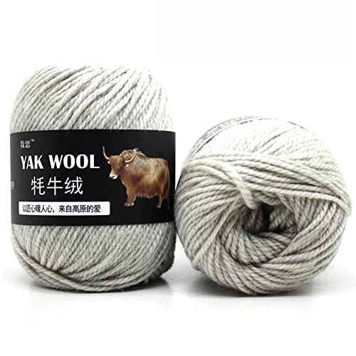 Strick- und Häkelwolle, 25 % Yak, 50 % Wolle, 25 % Acryl, 5 Knäuel pro Packung, insgesamt 500 g Strick- und Häkelwolle, 25 % Yak, 50 % Wolle, 25 % Acryl, 5 Knäuel pro Packung, insgesamt 500 g von Parfaour