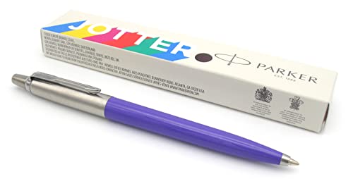 Parker Jotter Originals Kugelschreiber – Frosty Purple Finish – 60er Jahre Pop Art Kollektion – blaue Tinte – in Geschenkbox von PARKER