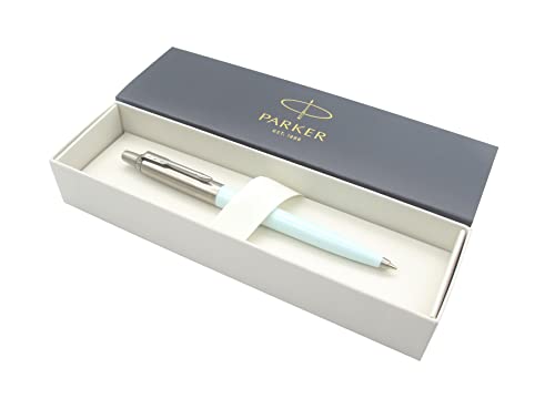 Parker Pen Jotter Premium-Kugelschreiber, Finish, Retro-Kollektion, blaue Tinte, Geschenkbox (Arktisches blaues Pastell, 1 Anzahl (1 Stück)) von PARKER