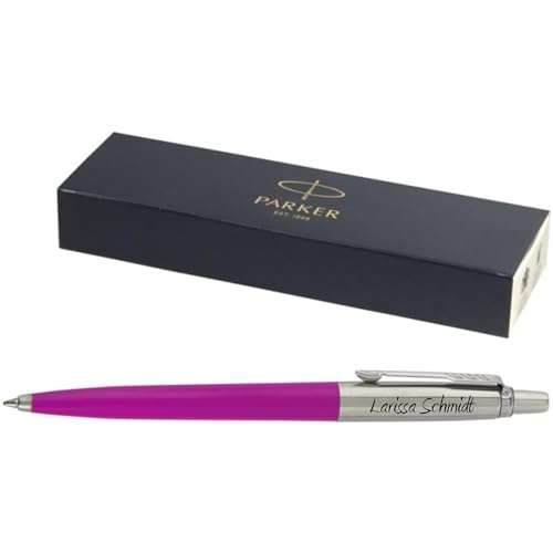 Parker- Exklusiver Kugelschreiber Modell JOTTER inkl. Gravur Lasergravur graviert neu (pink) von PARKER