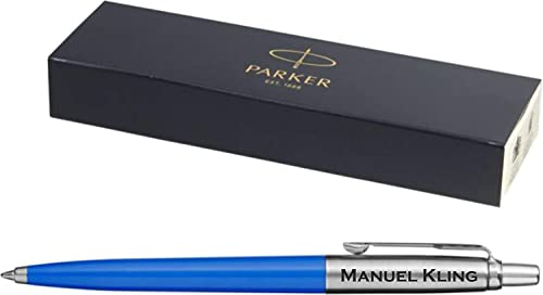 Parker- Exklusiver Kugelschreiber Modell JOTTER inkl. Gravur Lasergravur graviert neu (process blue) von Parker-