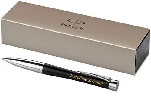 Parker- Exklusiver Kugelschreiber Modell URBAN inkl. Gravur Lasergravur graviert neu (schwarz) von Parker-