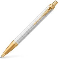 PARKER Kugelschreiber IM Premium weiß/gold, Schreibfarbe: blau, 1 St. von Parker