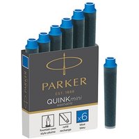 PARKER QUINKmini Tintenpatronen für Füller blau 6 St. von Parker