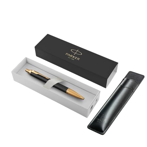 Parker IM Premium Black GT Kugelschreiber + schwarze Hülle - Luxus Geschenkset - Gold Trim - Original Geschenkset Parker IM Premium Black GT Kugelschreiber + schwarze Hülle - Luxus Geschenkset - Gold Trim - Original Geschenkset von Parker