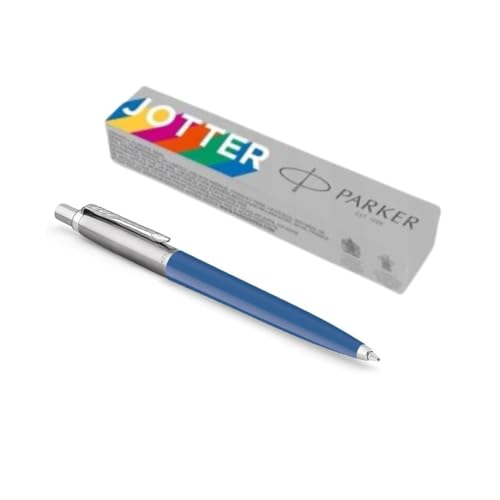 Parker Jotter Originals Kugelschreiber, blauer Denim-Körper, blaue Tinte, in Geschenkbox von Parker
