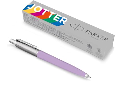 Parker Jotter Originals Kugelschreiber, lilafarbenes Pastell-Finish, blaue Tinte, in Geschenkbox von Parker