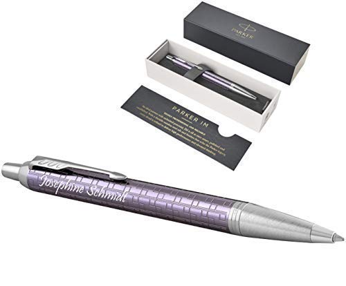 PARKER Modell IM PREMIUM Kugelschreiber inkl. Wunschgravur - selbst individuell gestalten (IM PREMIUM Dark Violett C.C.) von Parker-