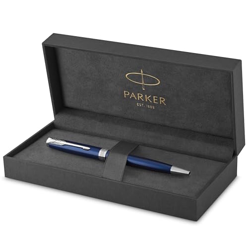 Parker Sonnet Kugelschreiber | Blaue Lackierung | Mittlere Spitze | schwarze Tinte | Geschenkbox Parker Sonnet Kugelschreiber | Blaue Lackierung | Mittlere Spitze | schwarze Tinte | Geschenkbox von Parker