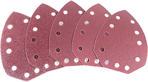 Schleifpapier Set mit Lochung für Parkside Handschleifer | Passend für PKGA 14.4 A1 | PKGA 20-Li C2 | PHS 160 C4 | Körnung 60/120/240 | Kletthaftung | Für staubabsaugende Geräte | Holzarbeiten von Parkside