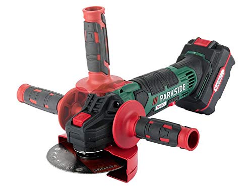 Parkside Akku Winkelschleifer PWSA B3 X20V (mit Akku und Ladegerät, im Transportkoffer) Grün von Parkside