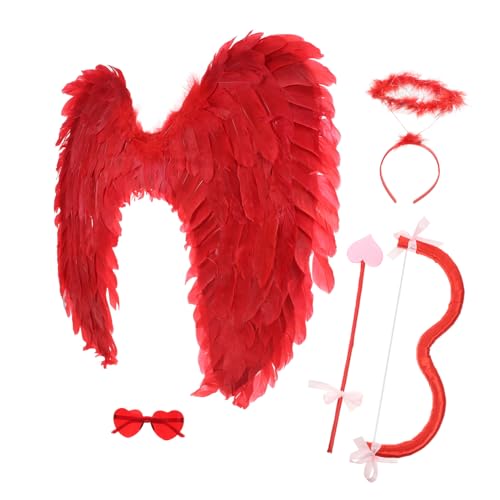 Parliky 1 Set Halloween Amor Kostümzubehör Herzform Bogen Sonnenbrille Engelsflügel Valentinstag Amor Für Weihnachten Hochzeit Party Foto Requisiten Parliky 1 Set Halloween Amor Kostümzubehör Herzform Bogen Sonnenbrille Engelsflügel Valentinstag Amor Für Weihnachten Hochzeit Party Foto Requisiten von Parliky