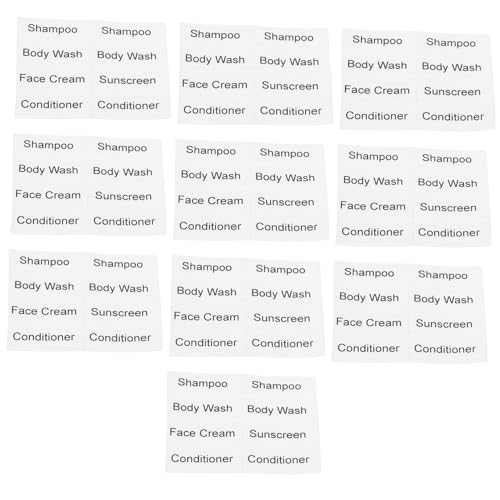 Parliky 10 Blatt Transparente Abziehbare Kosmetik etiketten Wasserfester Aufkleber für Reise flaschen Nachfüllbare Sub bottle Sticker zur Effizienten Shampoo Pflegeorganisierung Parliky 10 Blatt Transparente Abziehbare Kosmetik etiketten Wasserfester Aufkleber für Reise flaschen Nachfüllbare Sub bottle Sticker zur Effizienten Shampoo Pflegeorganisierung von Parliky