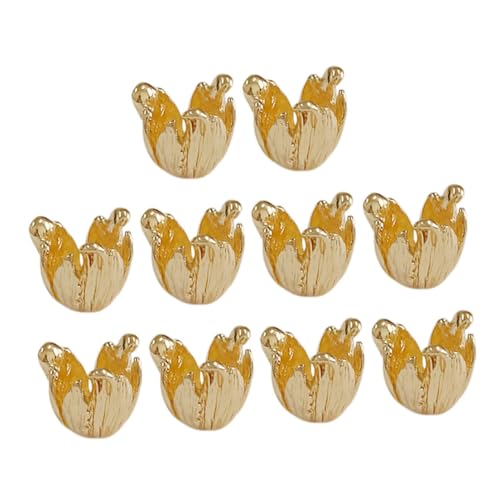 Parliky 10 Stück Perlkappen Blütenform Schmuckzubehör für Diy Schmuckherstellung Armband Halskette Spacer Perlenkappen Langlebig Elegant Vielseitig Kompatibel für Anfänger und Profis Parliky 10 Stück Perlkappen Blütenform Schmuckzubehör für Diy Schmuckherstellung Armband Halskette Spacer Perlenkappen Langlebig Elegant Vielseitig Kompatibel für Anfänger und Profis von Parliky