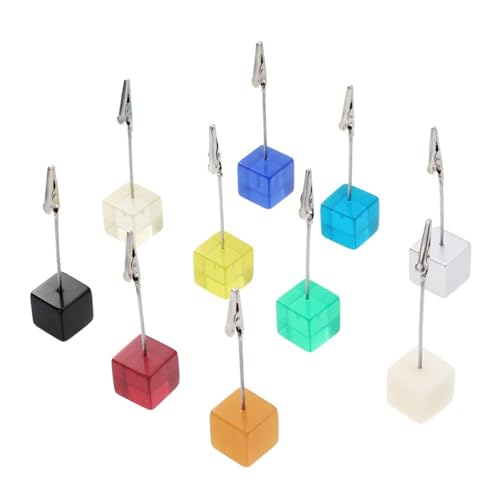 Parliky 10 Stück Resin Würfel Foto Clip Halter mit Metall Krokodilklemme Multifunktionaler Memo Kartenhalter für Hochzeit Büro und DIY Schreibtisch Organizer für Notizen Zufällige Farbe Parliky 10 Stück Resin Würfel Foto Clip Halter mit Metall Krokodilklemme Multifunktionaler Memo Kartenhalter für Hochzeit Büro und DIY Schreibtisch Organizer für Notizen Zufällige Farbe von Parliky